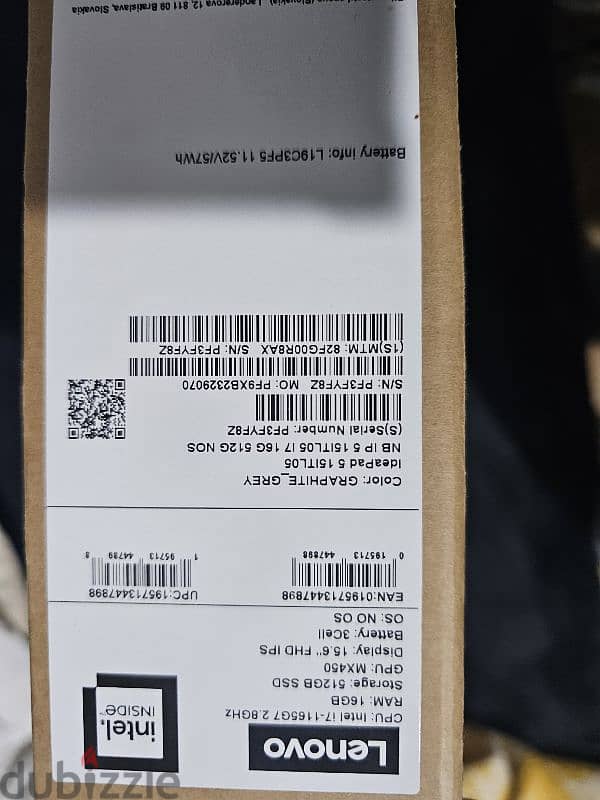 Lenovo Ideapad 5 15ITL05 GrahpiteGrey i7 16gb 512GB SSD sealed 1