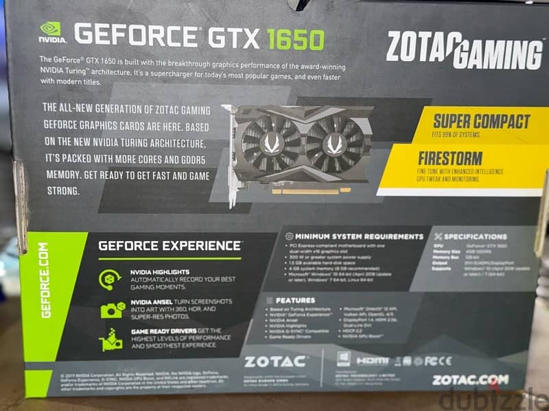 Gtx 1650 Used like new 1