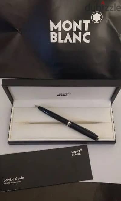 Mont Blanc Pen Original Platinum with box and papers