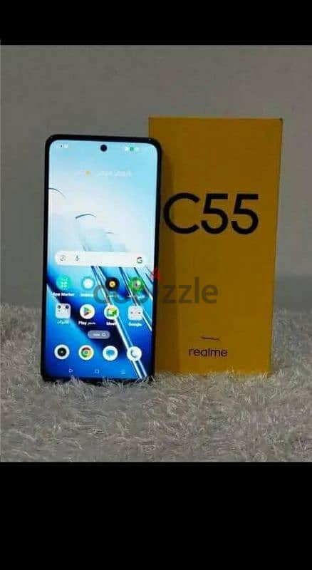 ريلمي C55 للبيع  رام 8 مساحه 256 معالج g88 بطاريه 5000مللي 0