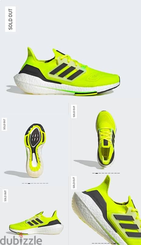 New Ultraboost 22 Solar yellow shoes size 44 0