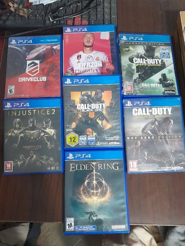 للبيع Ps4 fat بكل حجاته لو عايز بدون حاجة معينة مفيش مشكلة سعر هيتغير 2