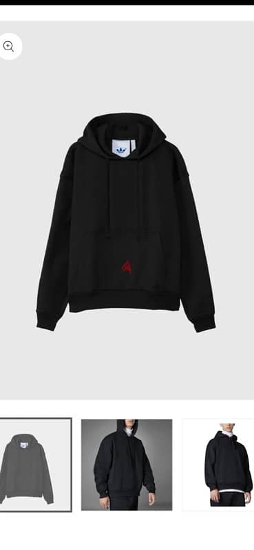 adidas black oversize Hoodie