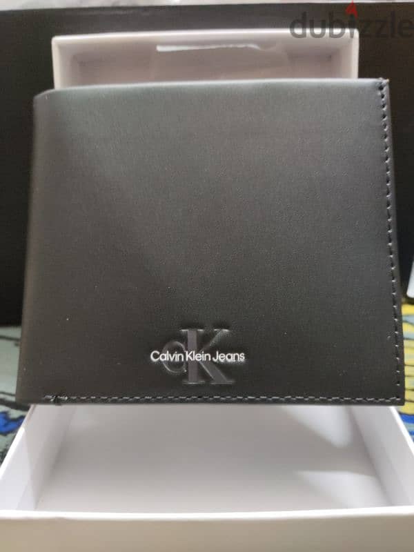 Calvin Klein Black Monogram Medium Bi-Fold Wallet 3