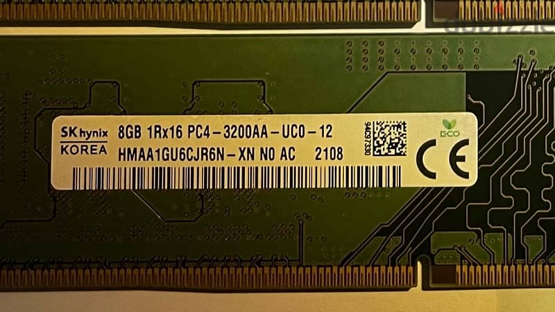 32GB (8GBx4) RAM DDR4 3200MHz (4x600EGP) 2