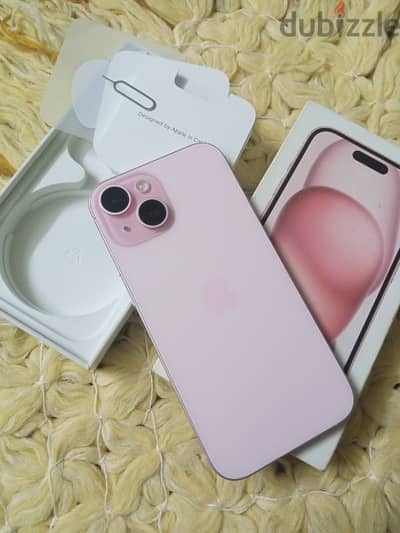 iphone 15 - rose with box like new