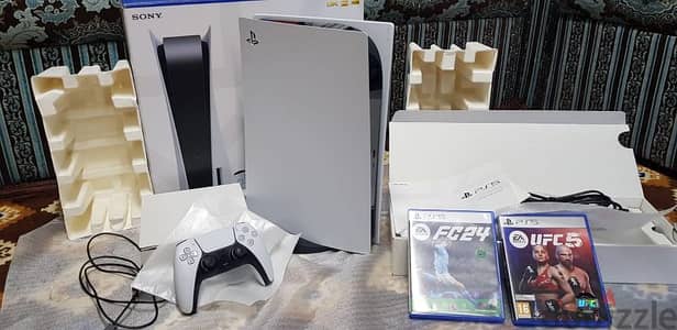 ps 5 used like new with box and one controller