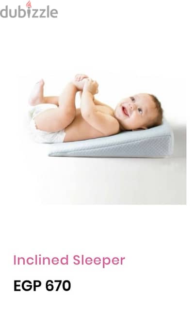 Baby Inclined Sleeper  مخدة علاج ارتجاع للاطفال من هدية