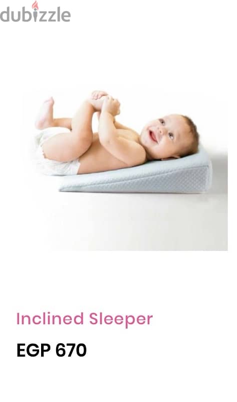 Baby Inclined Sleeper  مخدة علاج ارتجاع للاطفال من هدية 0