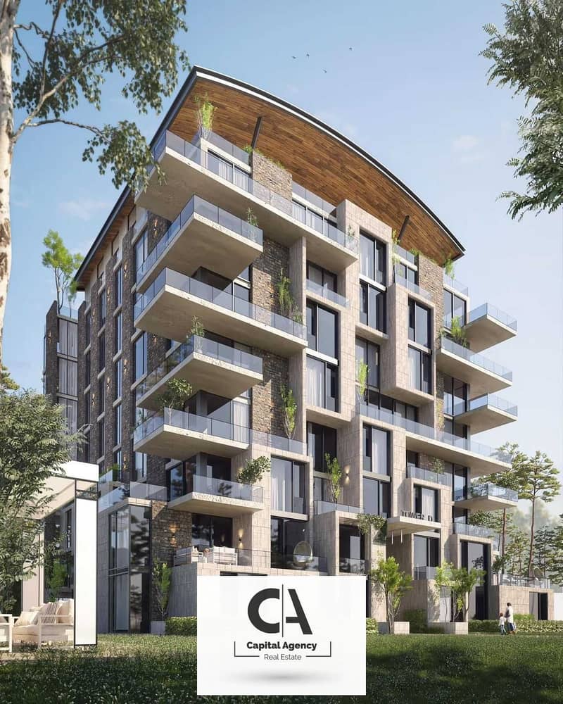 With only 2.5% down payment an apartment for sale finished by Mona Hussein in the heart of the Fifth Settlement in the Nest Compound, next to Hyde 0