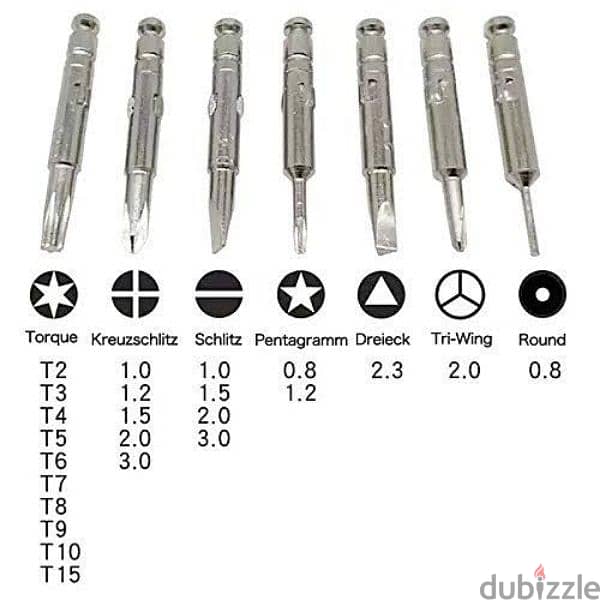 Wallet Screwdriver XW-6025 طقم مفكات 1