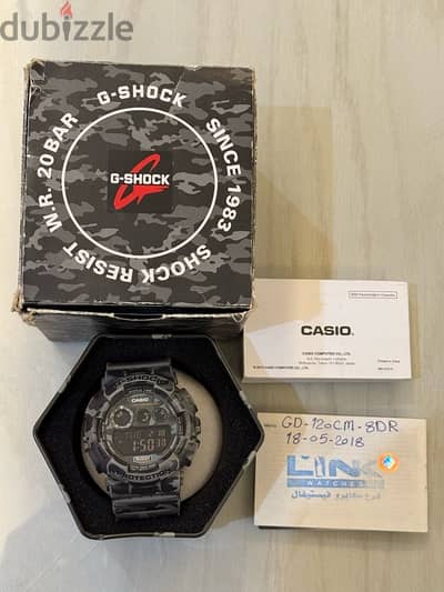 G SHOCK original Camouflage with box