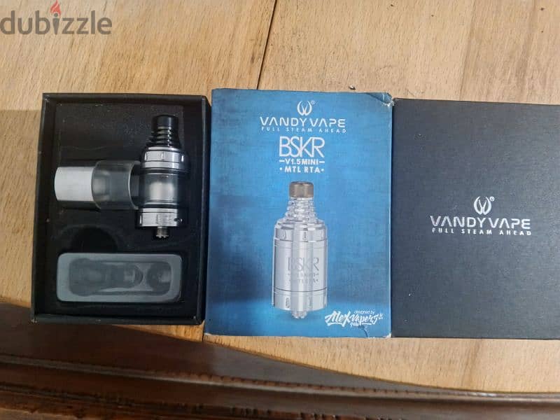 tank vape Bskr mtl 1.5 كامل بجميع مشتملاته 2