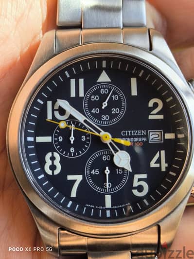 ساعة سيتزن عدادات يبانى Citizen Chronograph Watch