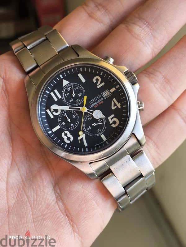 ساعة سيتزن عدادات يبانى Citizen Chronograph Watch 9