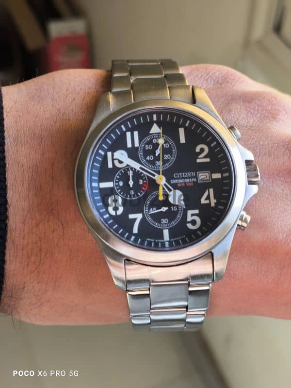 ساعة سيتزن عدادات يبانى Citizen Chronograph Watch 12