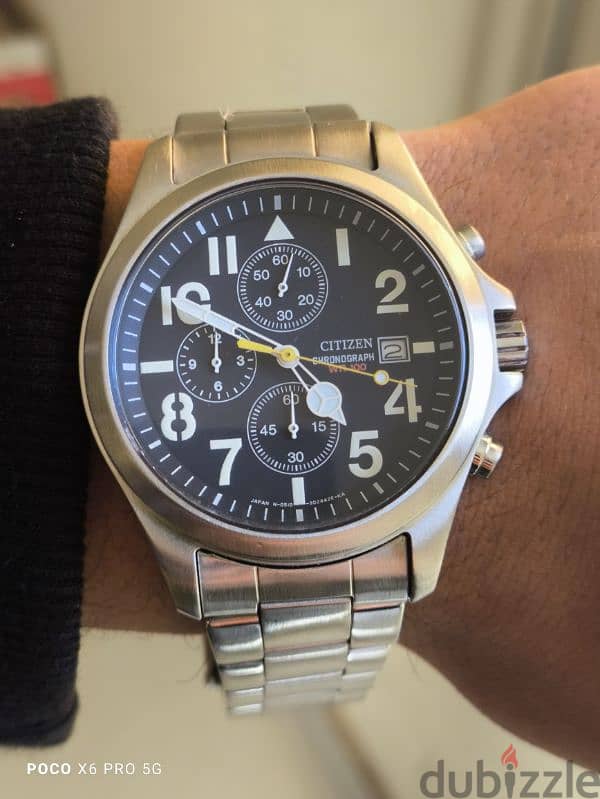 ساعة سيتزن عدادات يبانى Citizen Chronograph Watch 17