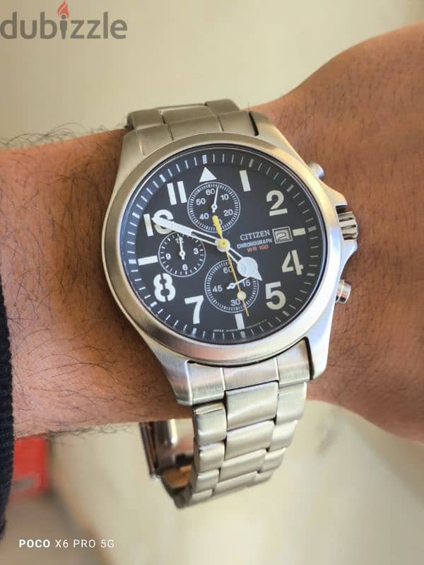 ساعة سيتزن عدادات يبانى Citizen Chronograph Watch 18