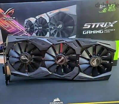 كارت شاشه ASUS ROG STRIX GTX 1070 8GB GAMING OC النسخة الاقوى للكارت