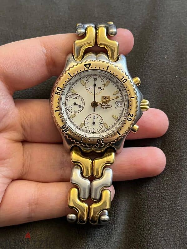 ساعه tag heuer اوتوماتيك ماكينه الشاهيره 7750 كونوجراف سويسري اصلي 3