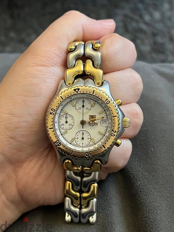 ساعه tag heuer اوتوماتيك ماكينه الشاهيره 7750 كونوجراف سويسري اصلي 5