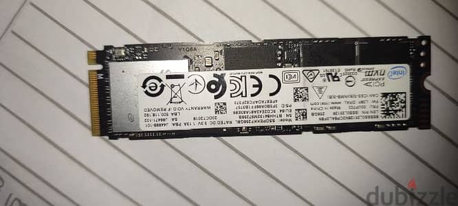 هارد intel 256 SSD M. 2 nvme