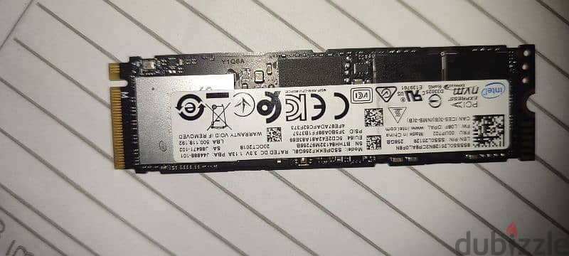 هارد intel 256 SSD M. 2 nvme 0