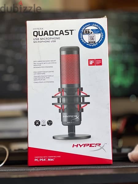 hyperx quadcast microphone مايك جيمنج 8