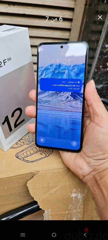 اوبو رينو 12f 5g   بكل المشتملات بدون خربوش استعمال 3 شهور للبدل فقط 2