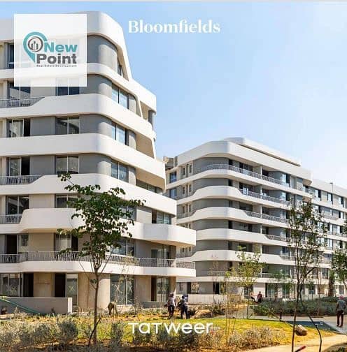 With a 10% down payment and installments over 10 years, own a 137-meter apartment in Bloomfields Compound, Tatweer Misr 0