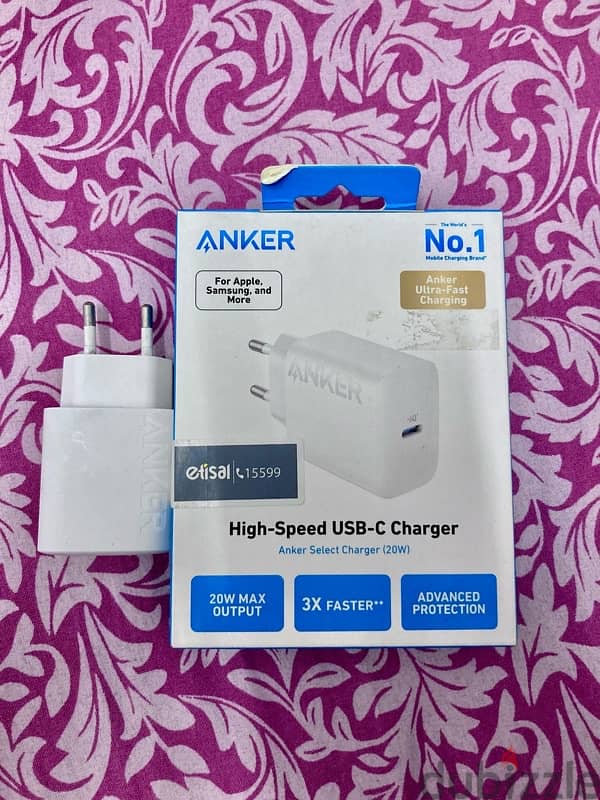 anker 20 watt like new etisal warranty 1