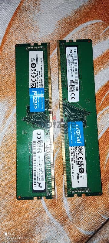 2 ram crucial 8gb ddr4 3200mhz