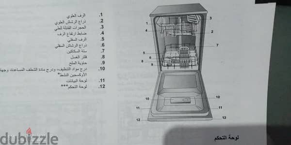 غساله اطباق 10 افراد ارستون ايطالي  لون سلفر