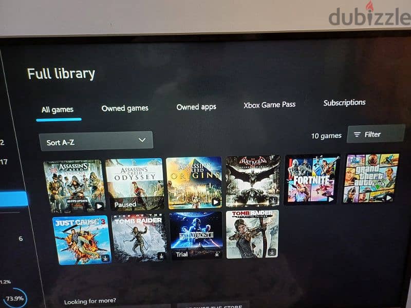 xbox one 500GB معه الدراع وألعاب 12