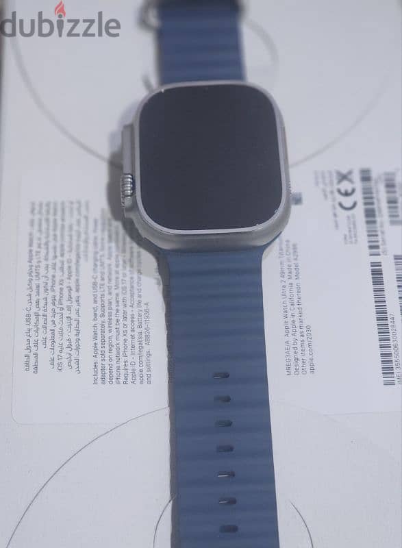 Apple watch ultra 2 ocean band blue 0