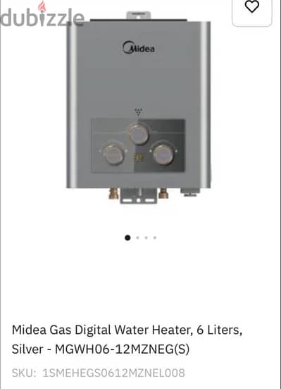 Midea Gas Digital Water heater 6liter