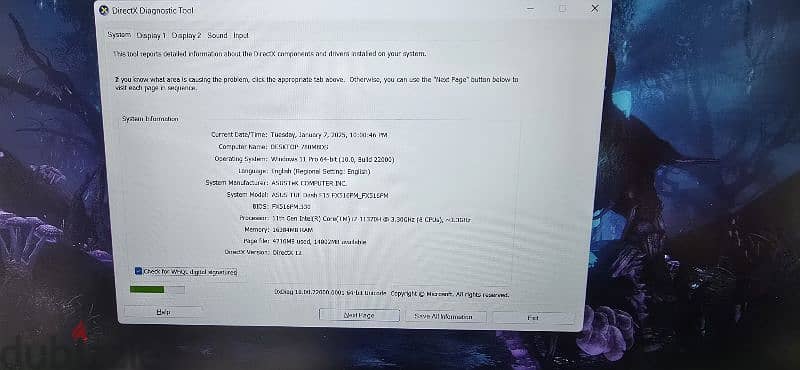 Asus tuff F15 i7 11H NVIDIA RTX 3060 كسر زيور 5