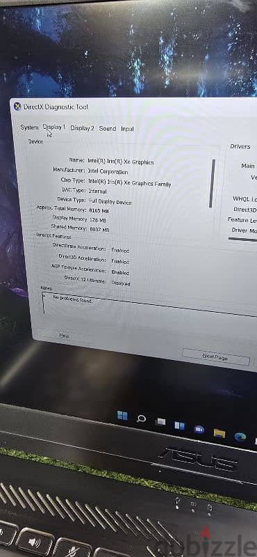 Asus tuff F15 i7 11H NVIDIA RTX 3060 كسر زيور 6