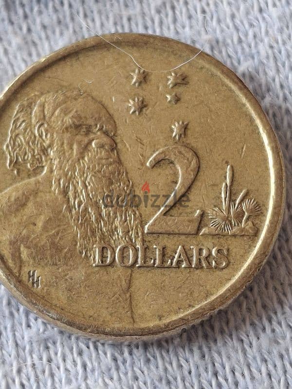 2 dollar australia  ٢ دولار استرالي 1988 1