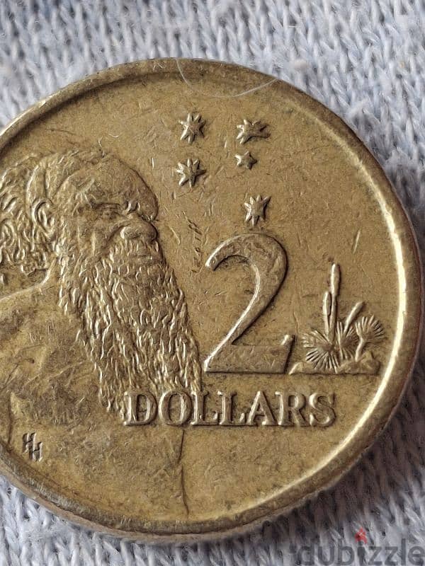 2 dollar australia  ٢ دولار استرالي 1988 2