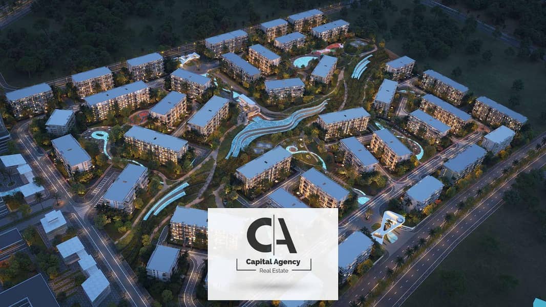 At the price of the launch an apartment for sale fully finished With a 5% down payment and installments for the longest period with kleek 0