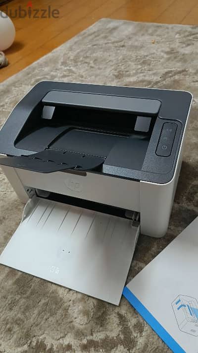 طابعة  printer hp ليزر 107w شبه جديدة