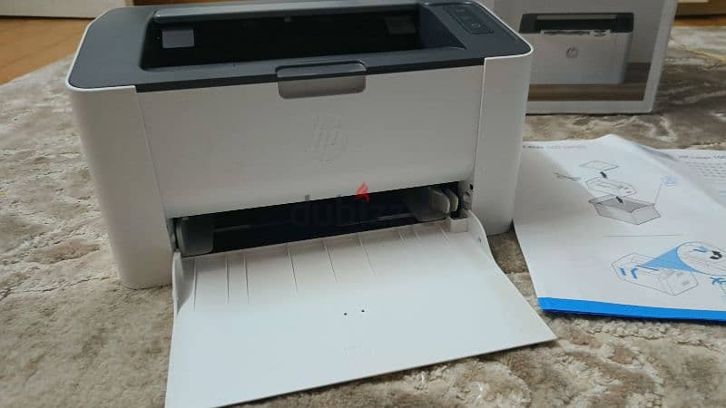 طابعة  printer hp ليزر 107w شبه جديدة 7