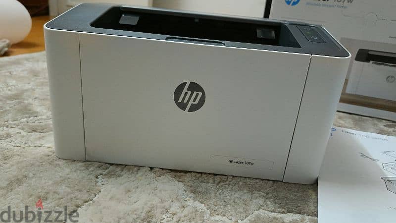 طابعة  printer hp ليزر 107w شبه جديدة 8