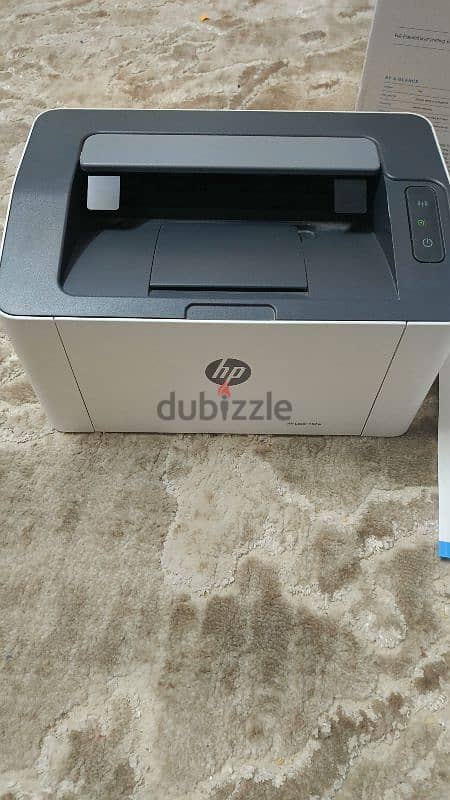 طابعة  printer hp ليزر 107w شبه جديدة 9