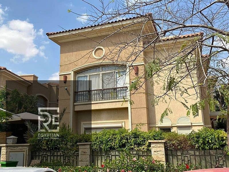 A townhouse with a private garden and a roof in the most luxurious compound in the Fifth Settlement, Stone Park Compound 0