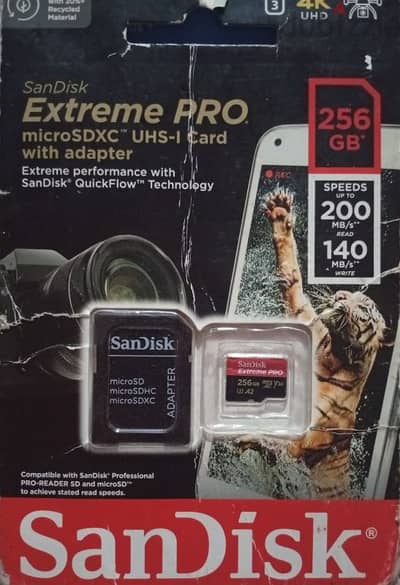 كارت ميمورى 256 جيجا . ماركة  SanDisk