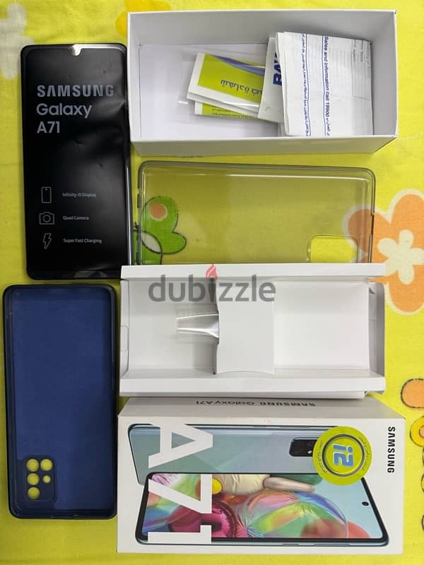 Samsung A71 8/128 GB prism cursh blue with box 9