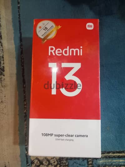 redmi 13. . . . . . 8/128 جديد متبرشم ضمان محلي