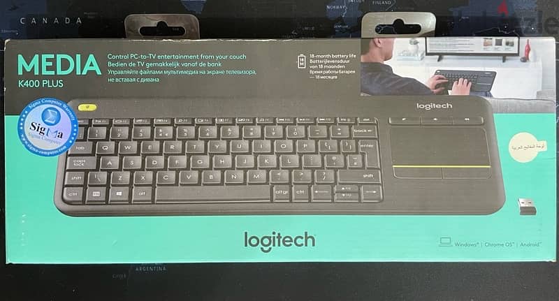 Logitech K400 Plus Keyboard - كيبورد لوجيتك 9